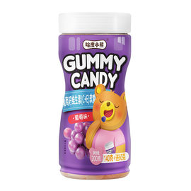 สารต้านอนุมูลอิสระเจลลาตินเมล็ดองุ่น ผลไม้ เหนียว Vitamins E พร้อมวิตามิน C Jelly Gummies